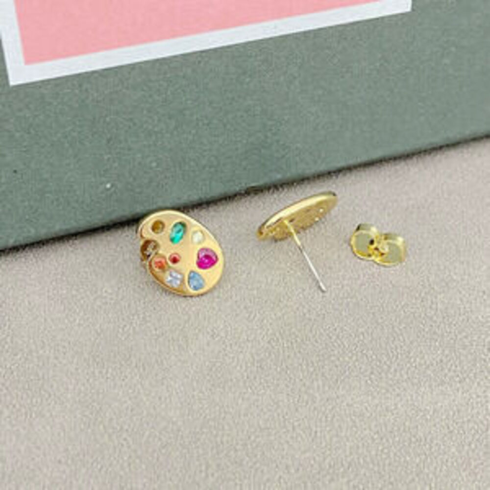 kate spade Palette Shape Multi Color Rhinestone - Picture 4 of 5